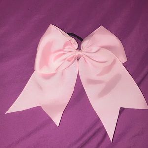 Pink cheerleading bow